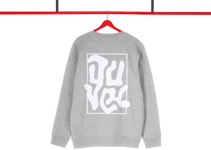 Sweater 'Duvel in frame' - Grijs