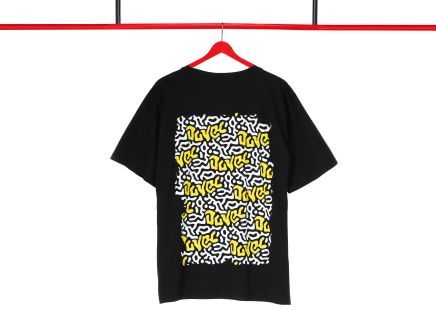 Duvel T-shirt 'Dancing Lines' - Zwart